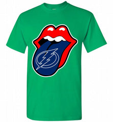 Tampa Bay Lightning  x The Rolling Stones Logo Shirt - zezetee