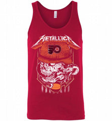 Metallica Skull Snake Philadelphia Flyers Tank - zezetee