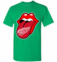 Detroit Red Wings  x The Rolling Stones Logo Shirt - zezetee