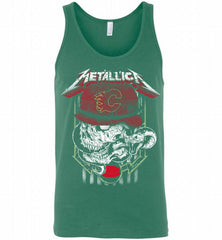 Metallica Skull Snake Calgary Flames Tank - zezetee