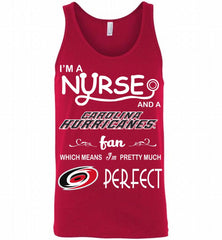 I'M A Nurse And A Carolina Hurricanes Fans Gift Tank - zezetee