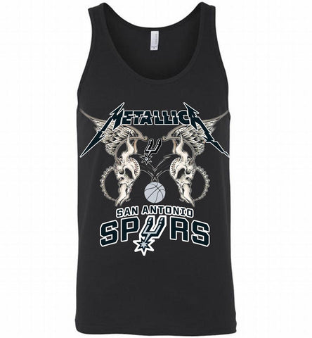 Metallica San Antonio Spurs Logo Tank - zezetee