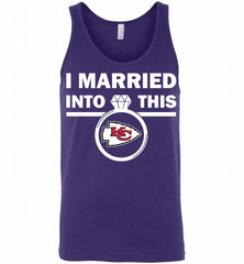 I MARRIED INTO THIS NFL Kansas City Chiefs Fans Gift Tank - zezetee