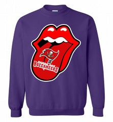 Tampa Bay Buccaneers  x The Rolling Stones Logo Crewneck Sweatshirt - zezetee