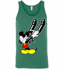 Disney Mickey Mouse Dabbing San Antonio Spurs Tank - zezetee