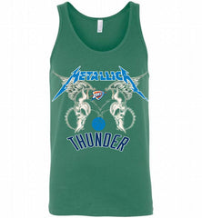 Metallica Oklahoma City Thunder Logo Tank - zezetee
