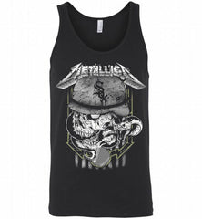 Metallica Skull Chicago White Sox Logo Tank - zezetee