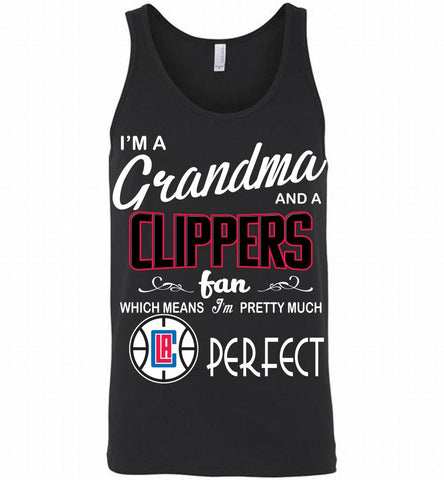 I'M A Grandma And A Los Angeles Clippers Fans Perfect Tank - zezetee