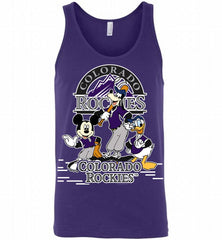 Mickey Goofy Donald Colorado Rockies Teams Tank - zezetee