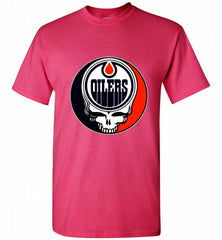 NHL TEAM EDMONTON OILERS X GRATEFUL DEAD LOGO BAND Shirt - zezetee