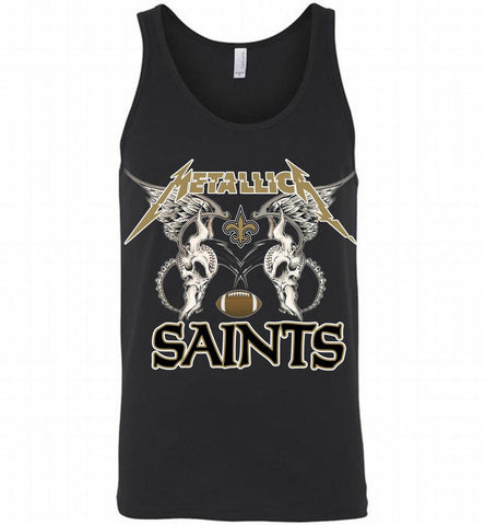 Metallica New Orleans Saints Logo Tank - zezetee