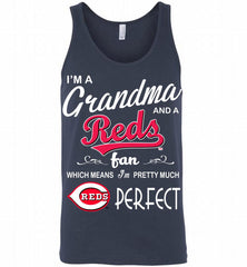 I'M A Grandma And A Cincinnati Reds Fans Gift Tank - zezetee