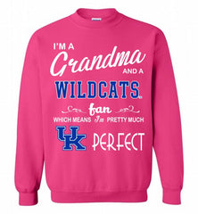 I'M A Grandma And A Kentucky Wildcats Fan Crewneck Sweatshirt - zezetee