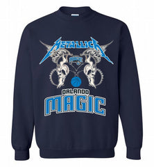 Metallica Orlando Magic Logo Crewneck Sweatshirt - zezetee