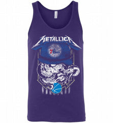 Metallica Skull Snake Philadelphia 76ers Tank - zezetee