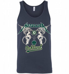 Metallica Oakland Athletics Logo Tank - zezetee