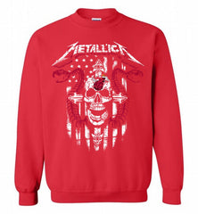 Metallica Snake Skull Miami Heat Logo Crewneck Sweatshirt - zezetee