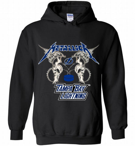 Metallica Tampa Bay Lightning Logo Hoodie - zezetee