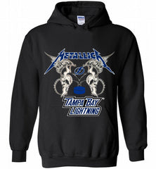 Metallica Tampa Bay Lightning Logo Hoodie - zezetee