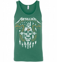 Metallica Snake Skull Anaheim Ducks Logo Tank - zezetee