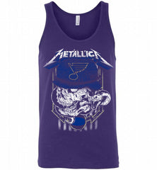 Metallica Skull Snake St Louis Blues Tank - zezetee