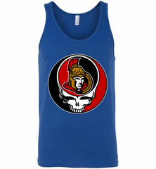 NHL TEAM OTTAWA SENATORS X GRATEFUL DEAD LOGO BAND Tank - zezetee