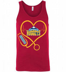 Nurse Heartbeat Love Denver Nuggets Tank - zezetee