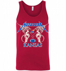 Metallica Kansas Jayhawks Logo Tank - zezetee