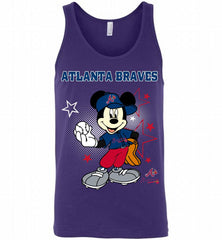 Atlanta Braves Mickey Mouse Disney Super Star Tank - zezetee