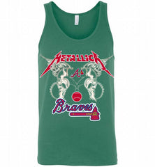 Metallica Atlanta Braves Logo Tank - zezetee