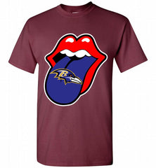 Baltimore Ravens  x The Rolling Stones Logo Shirt - zezetee