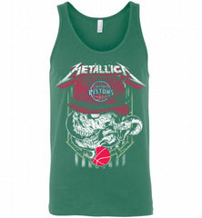 Metallica Skull Snake Detroit Pistons Tank - zezetee