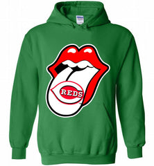 Cincinnati Reds  x The Rolling Stones Logo Hoodie - zezetee