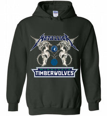 Metallica MinnesotaTimberwolves Logo Hoodie - zezetee
