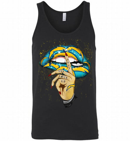 NFL Chargers Lip Shut The Fuck Up Tank - zezetee