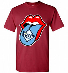 Tampa Bay Rays  x The Rolling Stones Logo Shirt - zezetee
