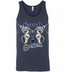 Metallica Milwaukee Brewers Logo Tank - zezetee
