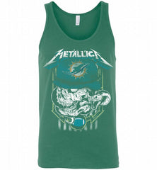 Metallica Skull Snake Miami Dolphins Tank - zezetee