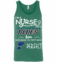 I'M A Nurse And A St Louis Blues Fans Gift Tank - zezetee