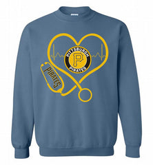 Nurse Heartbeat Pittsburgh Pirates Crewneck Sweatshirt - zezetee