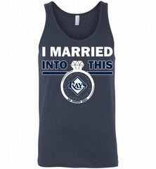 I MARRIED INTO THIS MLB Tampa Bay Rays Fans Tank - zezetee