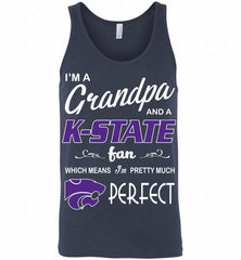 I'M A Grandpa And A Kansas State Wildcats Fan Tank - zezetee