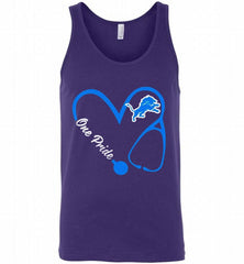 Detroit Lions Love Nurse One Pride Tank - zezetee