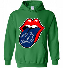 Tampa Bay Lightning  x The Rolling Stones Logo Hoodie - zezetee