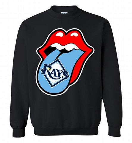 Tampa Bay Rays  x The Rolling Stones Logo Crewneck Sweatshirt - zezetee