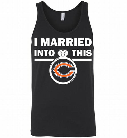 I MARRIED INTO THIS NFL Chicago Bears Fans Gift Tank - zezetee