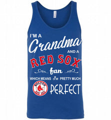 I'M A Grandma And A Boston Red Sox Fans Gift Tank - zezetee