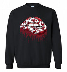 Lip Kansas City Chiefs Football Crewneck Sweatshirt - zezetee