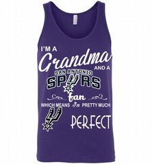 I'M A Grandma And A San Antonio Spurs Fans Perfect Tank - zezetee