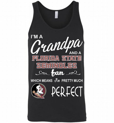 I'M A Grandpa And A Florida State Seminoles Fan Tank - zezetee